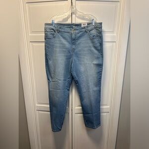 NWT Style & Co Plus Straight Leg Jeans Size Women’s 22 Color Blue